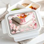 Παιδικό Δοχείο Φαγητού Λευκό – Lunch Box με Πεταλούδες