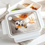 Δοχείο Φαγητού Ανθεκτικό Παιδικό, Λευκό με Σχέδιο Joystick