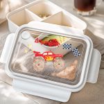 Παιδικό Δοχείο Φαγητού Λευκό – Lunch Box με Monster Truck