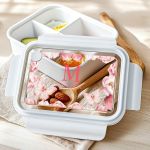 Παιδικό Δοχείο Φαγητού Λευκό – Lunch Box με Πεταλούδες