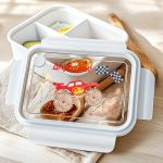 Παιδικό Δοχείο Φαγητού Λευκό – Lunch Box με Monster Truck