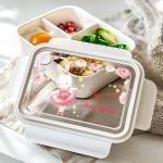 Παιδικό Δοχείο Φαγητού Λευκό - Lunch Box με Χωρίσματα
