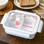 Παιδικό Δοχείο Φαγητού Λευκό - Lunch Box με Χωρίσματα