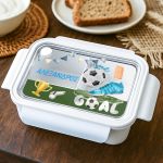 Παιδικό Δοχείο Φαγητού Λευκό – Lunch Box με Ποδόσφαιρο