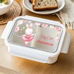 Παιδικό Δοχείο Φαγητού Λευκό - Lunch Box με Χωρίσματα