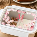 Παιδικό Δοχείο Φαγητού Λευκό – Lunch Box με Πεταλούδες