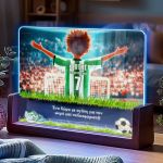 Επιτραπέζιο LED Φωτιστικό με Πράσινο Ποδοσφαιριστή