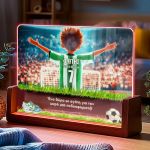 Επιτραπέζιο LED Φωτιστικό με Πράσινο Ποδοσφαιριστή