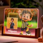 Φωτιστικό LED με Φωτογραφία και Κιτρινόμαυρο Ποδοσφαιριστή