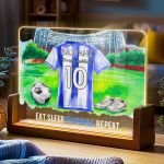 Επιτραπέζιο Φωτιστικό με Κυανόλευκη Φανέλα, Δώρο για Παιδί