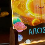 Επιτραπέζιο Φωτιστικό LED με Όνομα και Σχέδιο Σύμπαν