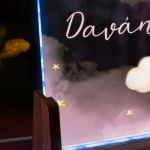 Προσωποποιημένο Φωτιστικό LED με Όνομα και Σχέδιο Μονόκερο