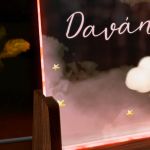 Προσωποποιημένο Φωτιστικό LED με Όνομα και Σχέδιο Μονόκερο