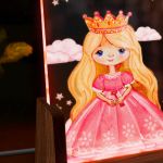 Φωτιστικό LED με Όνομα και Σχέδιο Πριγκίπισσα, Δώρο για Παιδιά