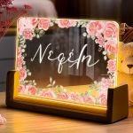 Προσωποποιημένο Φωτιστικό LED με Σχέδιο Τριαντάφυλλα