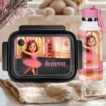 Σετ 2 Δώρα για Παιδιά, Θερμός & Δοχείο Φαγητού με Μπαλαρίνα