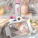 Σετ 2 Δώρα για Παιδιά, Θερμός & Δοχείο Φαγητού με Άνθη