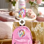 Σετ 2 Δώρα για Παιδιά, Παγούρι & Τσάντα Δημοτικού με Μονόκερο