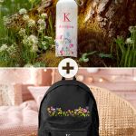 Σετ 2 Δώρα για Παιδιά, Παγούρι & Τσάντα Γυμνασίου με Λουλούδια