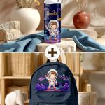 Σετ 2 Δώρα για Παιδιά, Παγούρι & Τσάντα Δημοτικού με Αστροναύτη