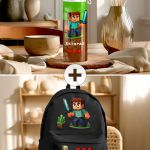 Σετ 2 Δώρα για Παιδιά, Παγούρι & Τσάντα Δημοτικού με Πολεμιστή