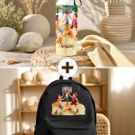 Σετ 2 Δώρα για Παιδιά, Παγούρι & Τσάντα Δημοτικού με Μπάσκετ