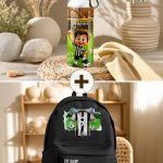 Σετ 2 Δώρα για Παιδιά, Παγούρι & Τσάντα με Ασπρόμαυρη Φανέλα