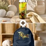 Σετ 2 Δώρα για Παιδιά, Παγούρι & Τσάντα Γυμνασίου με T-REX