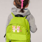 Σχολική Τσάντα Πλάτης Νηπιαγωγείου Λαχανί με Κουνελάκια