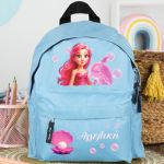 Σχολική Τσάντα Πλάτης Νηπιαγωγείου Γαλάζια με Γοργόνα