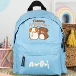 Σχολική Τσάντα Πλάτης Νηπιαγωγείου Γαλάζια με Σκυλάκια