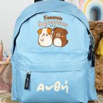 Σχολική Τσάντα Πλάτης Νηπιαγωγείου Γαλάζια με Σκυλάκια