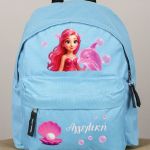 Σχολική Τσάντα Πλάτης Νηπιαγωγείου Γαλάζια με Γοργόνα