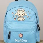 Σχολική Τσάντα Πλάτης Νηπιαγωγείου Γαλάζια με Αρνάκι