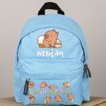 Σχολική Τσάντα Πλάτης Νηπιαγωγείου Γαλάζια με Γουρουνάκι