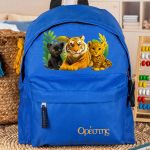 Σετ 2 Δώρα για Παιδιά, Παγούρι & Τσάντα Νηπιαγωγείου με Τίγρεις