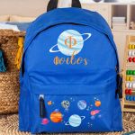 Σχολική Τσάντα Πλάτης Νηπιαγωγείου Μπλε με Πλανήτες