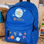 Σχολική Τσάντα Πλάτης Νηπιαγωγείου Μπλε με Πλανήτες