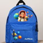 Σχολική Τσάντα Πλάτης Νηπιαγωγείου Μπλε με Αστροναύτη
