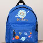 Σχολική Τσάντα Πλάτης Νηπιαγωγείου Μπλε με Πλανήτες