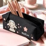 Σχολική Κασετίνα για Κορίτσια, Μαύρη με Σχέδιο Cute