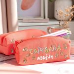 Σχολική Κασετίνα για Κορίτσια, Κοραλί με Σχέδιο Capybara