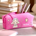 Σχολική Κασετίνα για Κορίτσια, Φούξια με Σχέδιο Cute