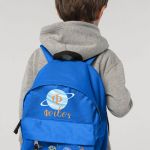 Σχολική Τσάντα Πλάτης Νηπιαγωγείου Μπλε με Πλανήτες