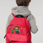 Τσάντα Πλάτης Σχολική Νηπιαγωγείου Κόκκινη με Video Game