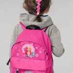 Σχολική Τσάντα Πλάτης Νηπιαγωγείου Φούξια με Μικρή Γοργόνα