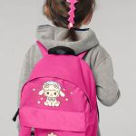 Σχολική Τσάντα Πλάτης Νηπιαγωγείου Φούξια με Αρνάκι