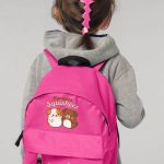 Σχολική Τσάντα Πλάτης Νηπιαγωγείου Φούξια με Σκυλάκια