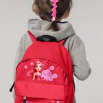 Σχολική Τσάντα Πλάτης Νηπιαγωγείου Κόκκινη με Γοργόνα