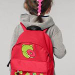Σχολική Τσάντα Πλάτης Νηπιαγωγείου Κόκκινη με Βατραχάκι
